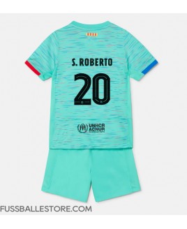 Günstige Barcelona Sergi Roberto #20 3rd trikot Kinder 2023-24 Kurzarm (+ Kurze Hosen)